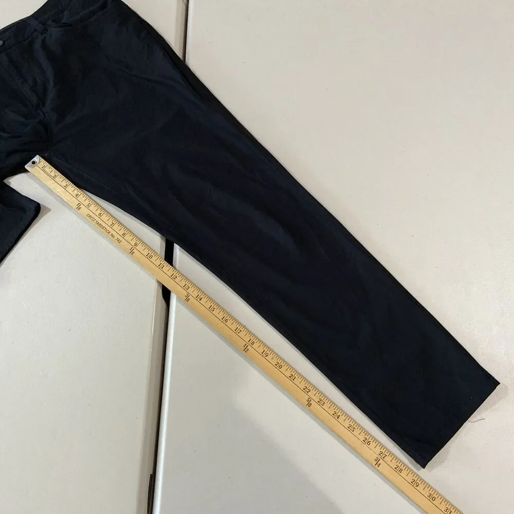 Vuori Meta Pant Mens 33 x 27 Black  5-Pocket Chino V430, Athletic Slim Fit